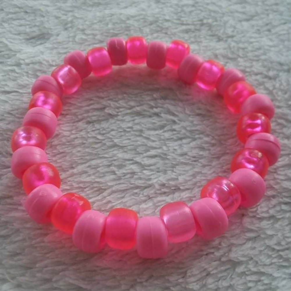 pink kandi bracelet